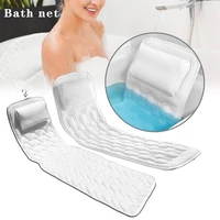 bath cushion extra large full body bath tub pillow non slip spa bathtub mat mattress pad super thick breathable 3d mesh layers
