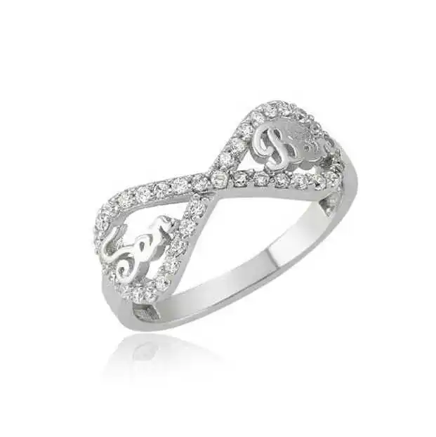 

Серебряное кольцо Silverlina You I Lady