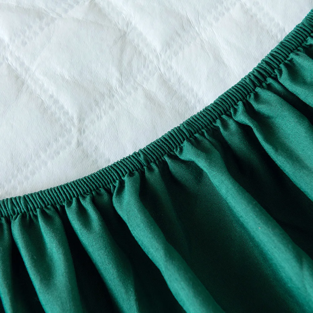 

Adjustable Waterproof Quilted Bed Sheet 200x200,Elastic Fitted Sheet 180x200 Mattress Protector Cover Four Corners Elastic Band