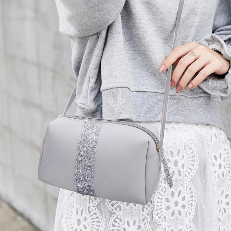 Small Sequins Shoulder Messenger Bag Ladies Lady Handbag Pu Leather | Багаж и сумки