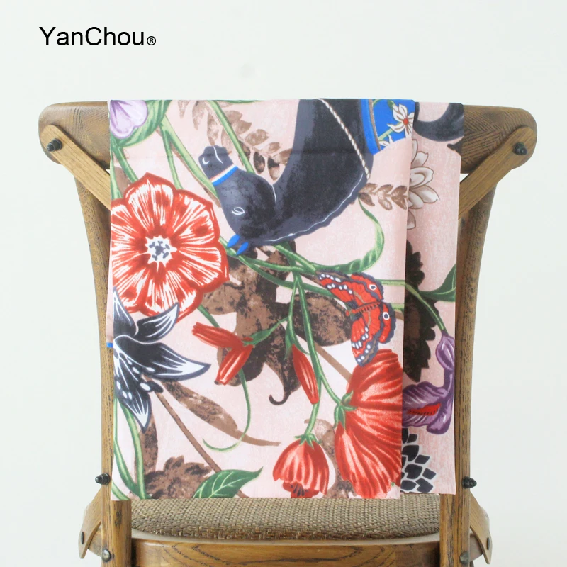 Большой саржевый платок дизайнерские шелковые шарфы палантин хиджаб шелк