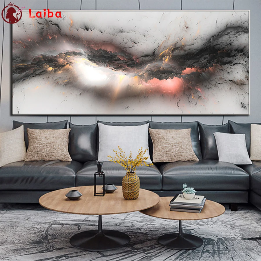 

5D DIY алмазная живопись абстрактное искусство, красочные облака, вышивка крестиком, мозаика, полная Алмазная вышивка стразы, живопись