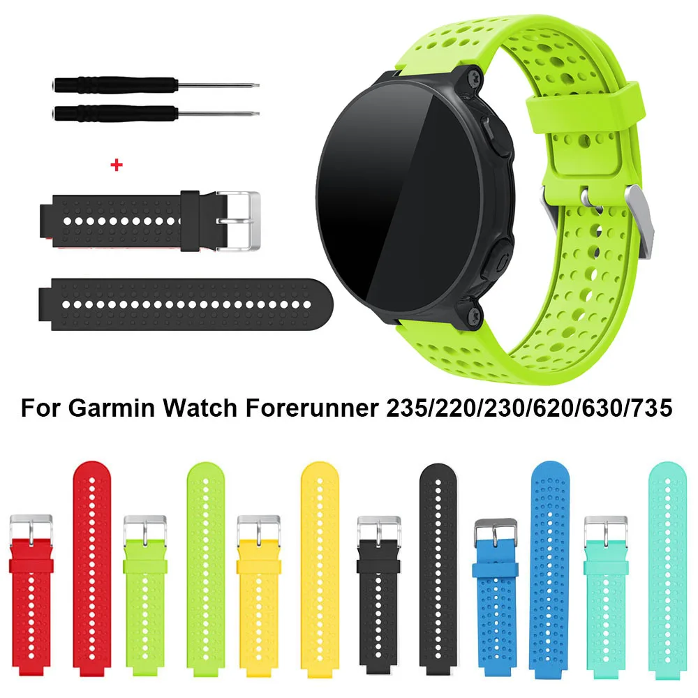 

For Garmin Forerunner 235 Band Silicone Strap Bracelet For Garmin Forerunner 220/230/235/620/630/735XT/235Lite Accessory