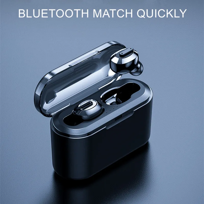 Мини Tws наушники Bluetooth 5,0 наушники перезаряжаемая гарнитура Blutooth Беспроводные наушники с зарядным устройством светодиодный дисплей Handfree