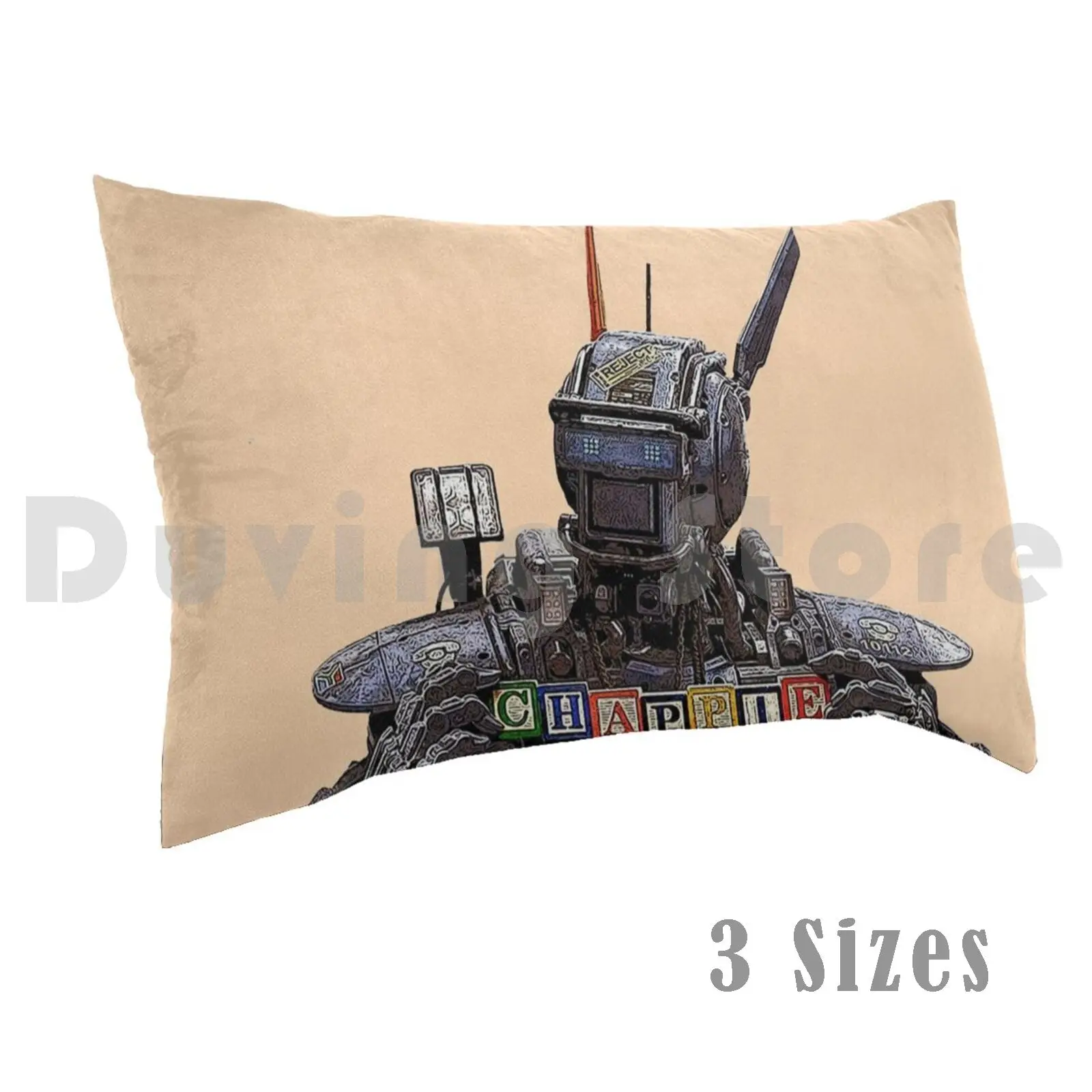 Чехол Chappie с принтом подушки 50x75 кино робот вдохновение крутой Забавный дроид