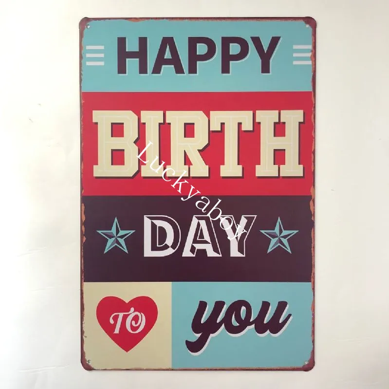[Luckyaboy] туалет душевая кабина для Предупреждение Happy Кухня Поэзия слова Винтаж Металл Ретро жестяная вывеска бар, кафе, дом Бар Паб Декор
