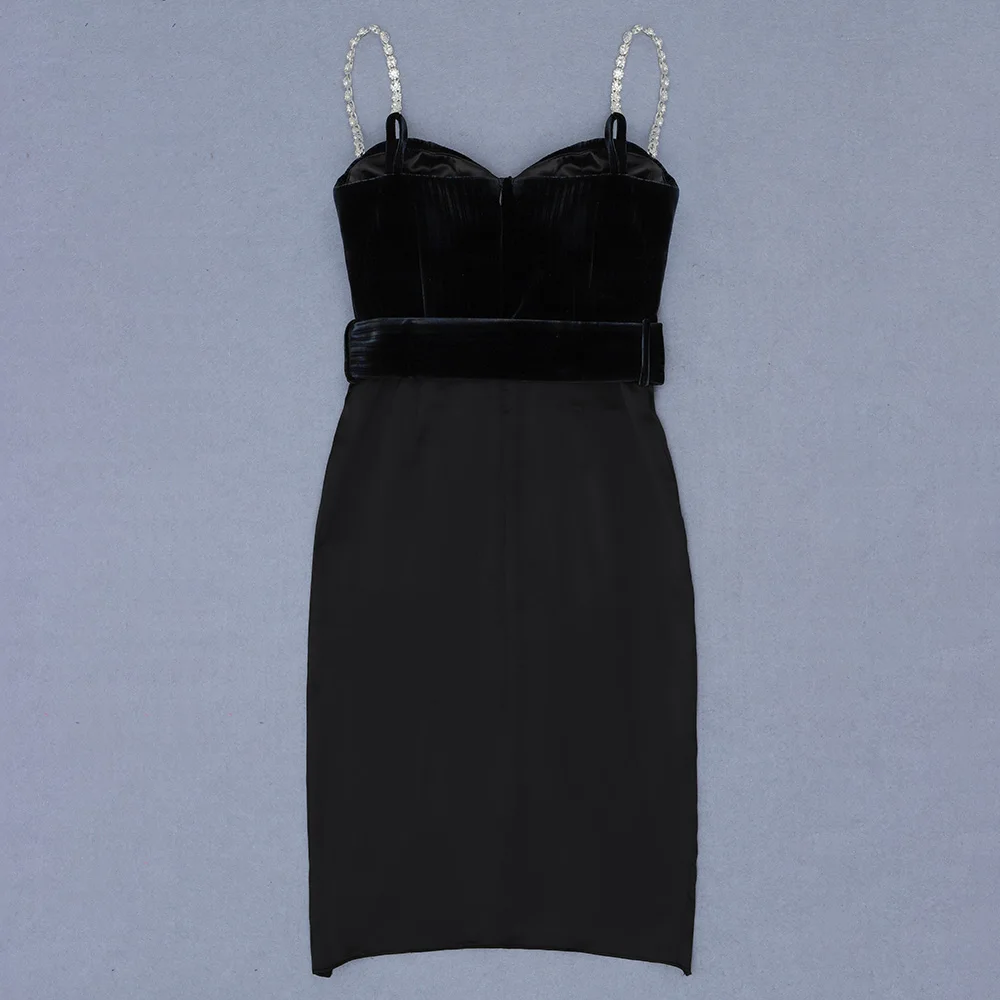 

Ocstrade Sexy Strapless Bodycon Dress Elegant Diamonds Bodycon Dress 2020 New Arrivals Women Autumn Winter Club Party Dress