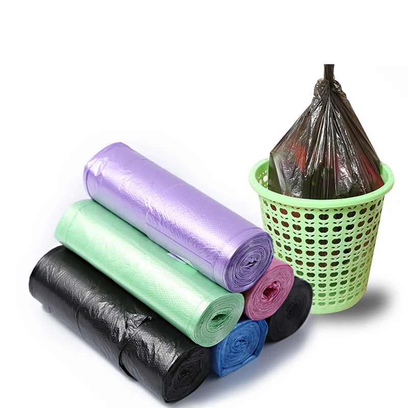 

100Pcs Garbage Bag Vest Type Portable Household Cleaning Products 46x60cm One-Time Thickened Garbage Bag Point-Break Trash Bags