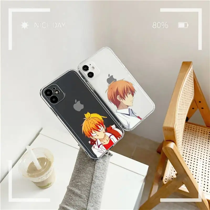 

Fruits Basket Japan anime Phone Case Transparent soft For iphone 12 11 13 7 8 6 s plus x xs xr pro max mini
