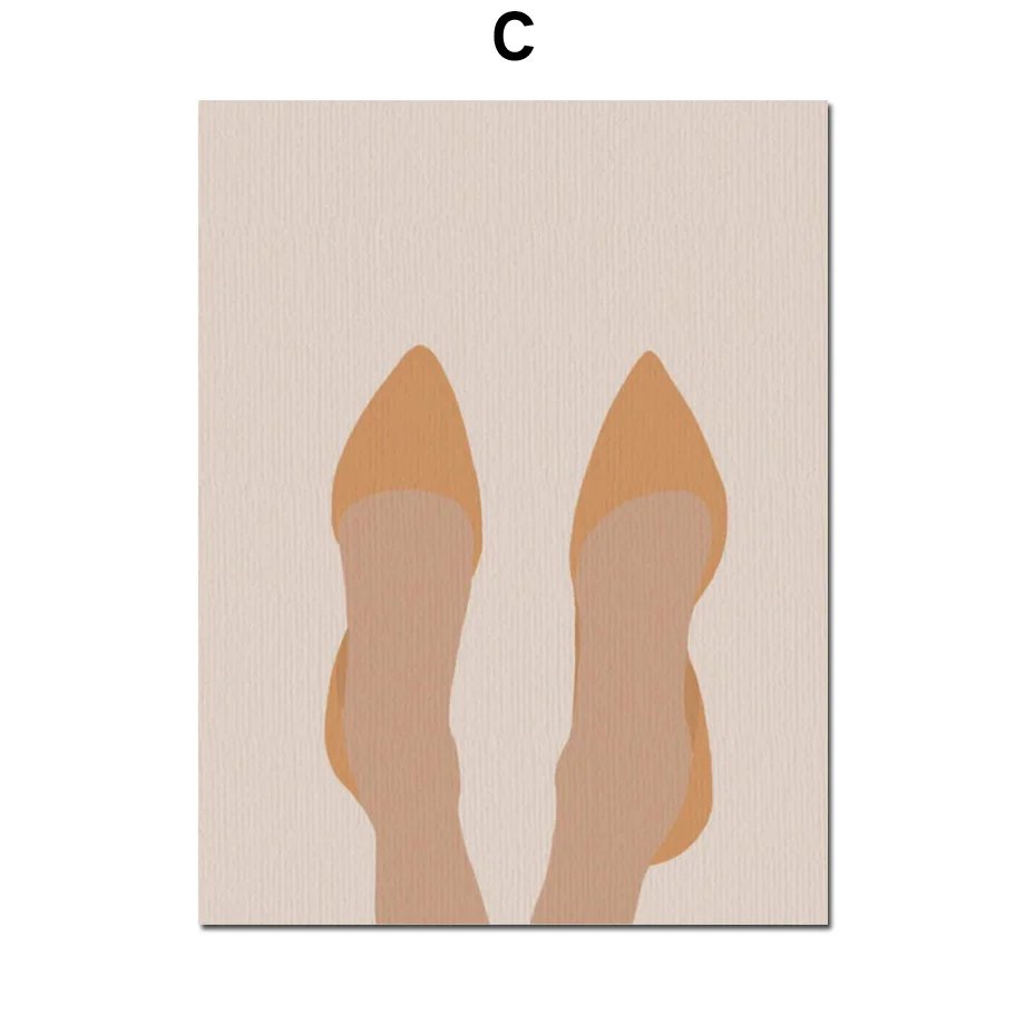 Модная девушка иллюстрация женщины Питьевая стена искусство холст живопись