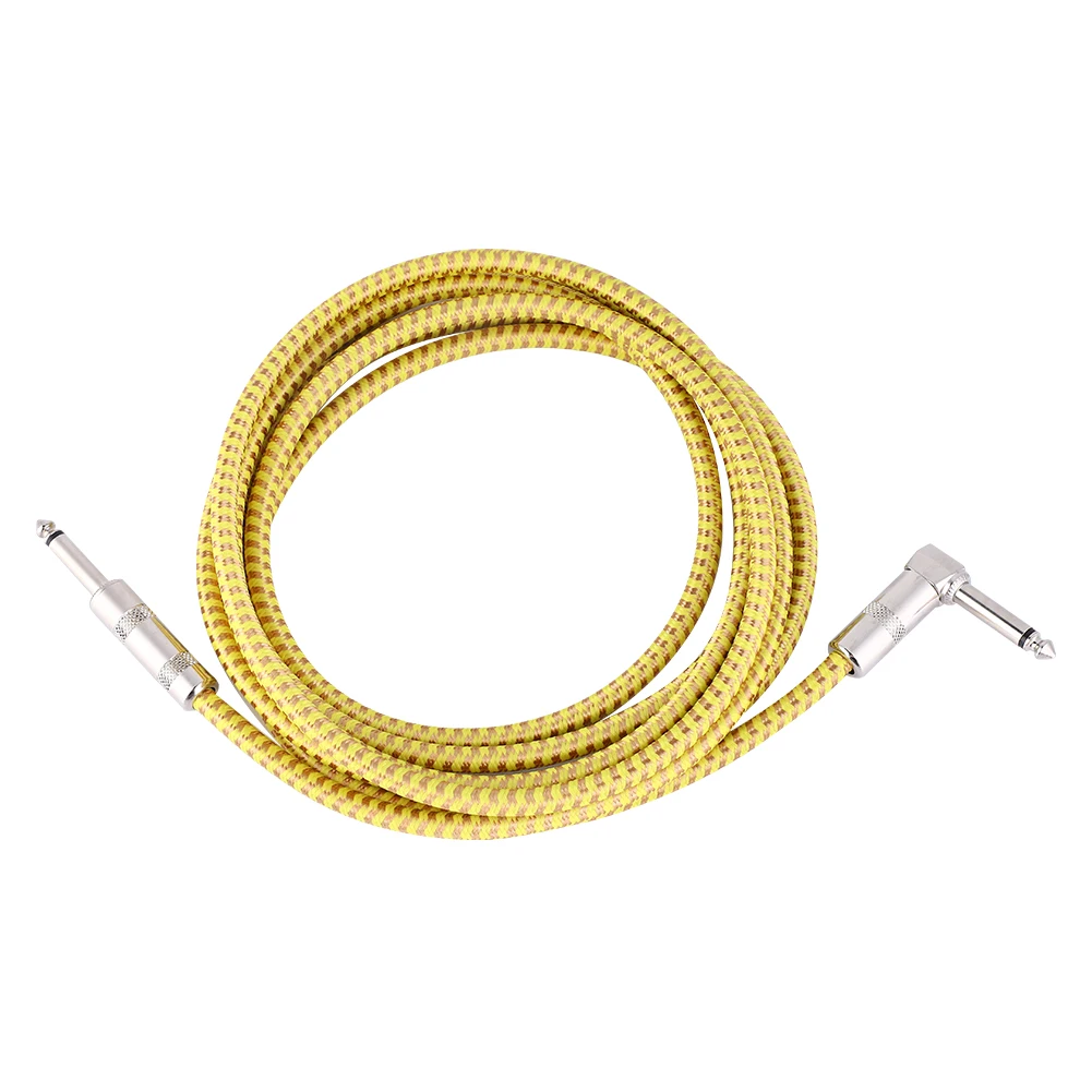

3m 10FT 6.35 Plug Audio Cable Cord for Electric Guitar Bass Electronic Keyboard/Piano