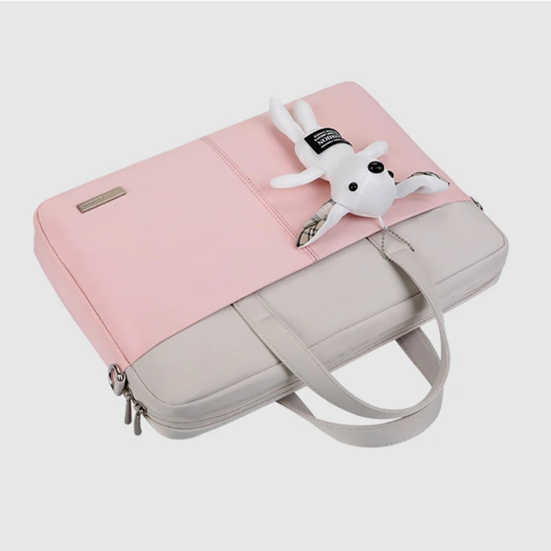 New Handbag Women Men Briefcase Waterproof Laptop Bag 12 13 15 15.6 Inch Notebook Shoulder Case For Macbook Air Pro Cover Sleeve