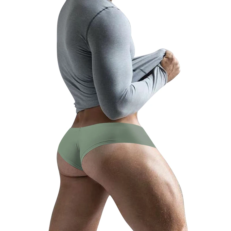 

Low Waist Gay Men's Briefs Underwear Male Quick Dry Modal Sexy Men Underpants Soft Sissy Mens Bikini U Convex 9 Colors AD325
