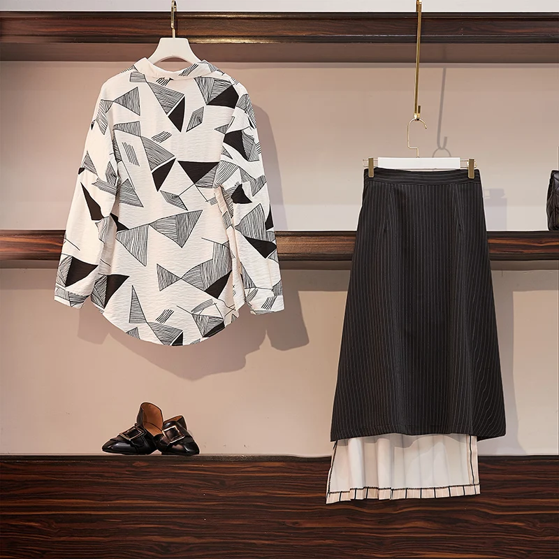 Женский офисный комплект из двух предметов HAMALIEL модная Осенняя Свободная