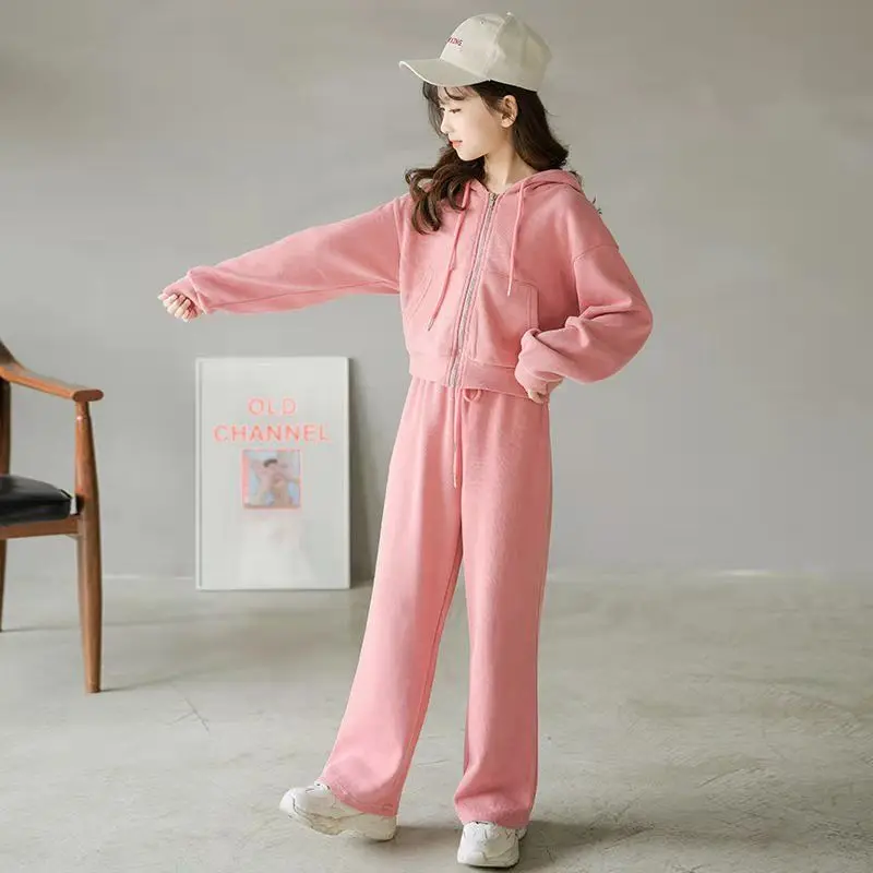 Спортивный костюм с длинным рукавом для девочек 5-14 лет |