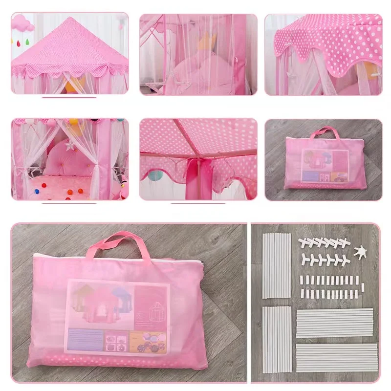 

Portable Play Kids Tent Ball Toys Boy Girl Princess Castle Indoor Outdoor Baby Play Tents House Folding Toys For Children