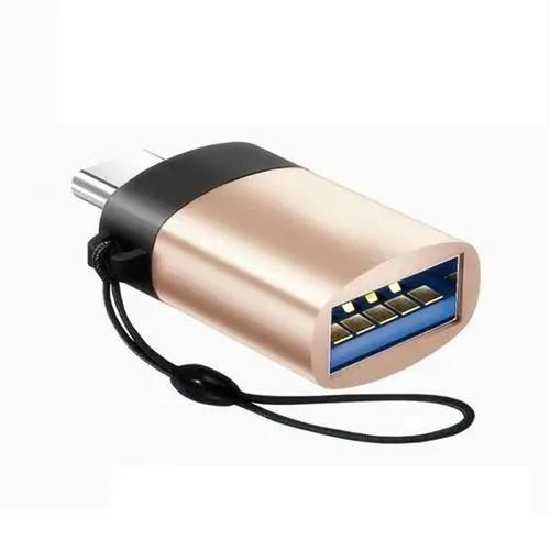 Золотой OTG type-c Usb адаптер Micro Usb-c Usb 3,0 зарядка конвертер данных для Samsung Galaxy S8 S9 Note 8 конвертер адаптер аксессуар - Цвет: Золотой