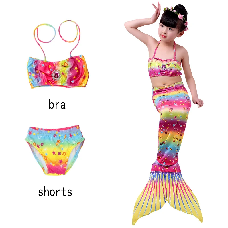 

Mermaid tail girl swimming dress beach bikini bra underwear mermaid costume
