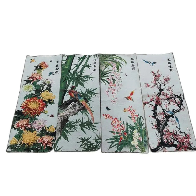 

Chinese Thangka Embroidery Handmade Silk Spring Summer Autumn And Winter Painting