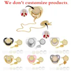 Стразы для детской соски, без БФА, алюминиевый лист, для сублимации, персонализированные соски для новорожденных, зажимы для фотососки