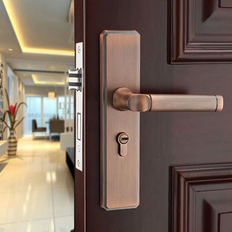 Дверной замок с гальваническим покрытием из цинкового сплава для комнат дверные