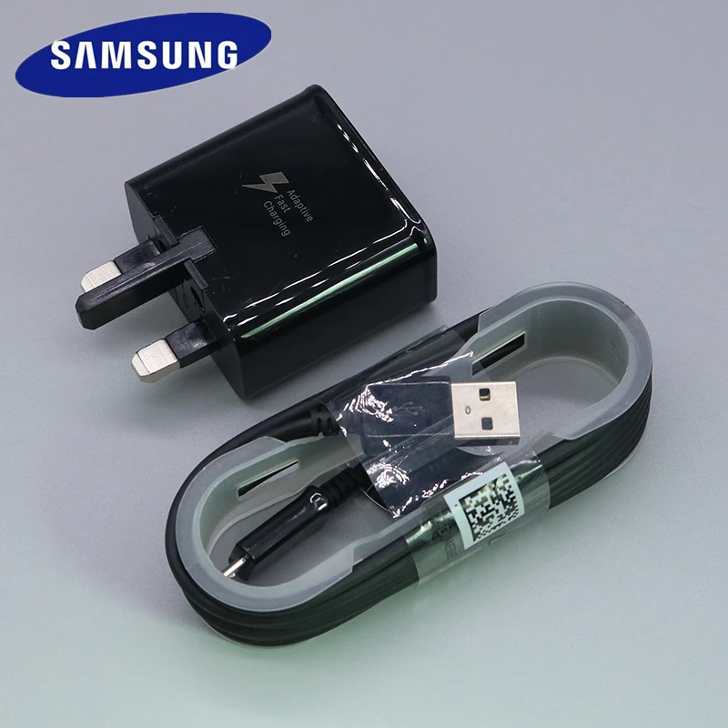 Быстрое зарядное устройство Samsung с вилкой Стандарта Великобритании 9 в 150 А кабель