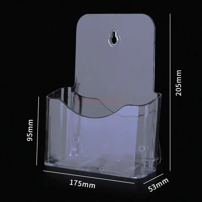 

a5 single-layer folder catalog display shelf transparent wall-mounted