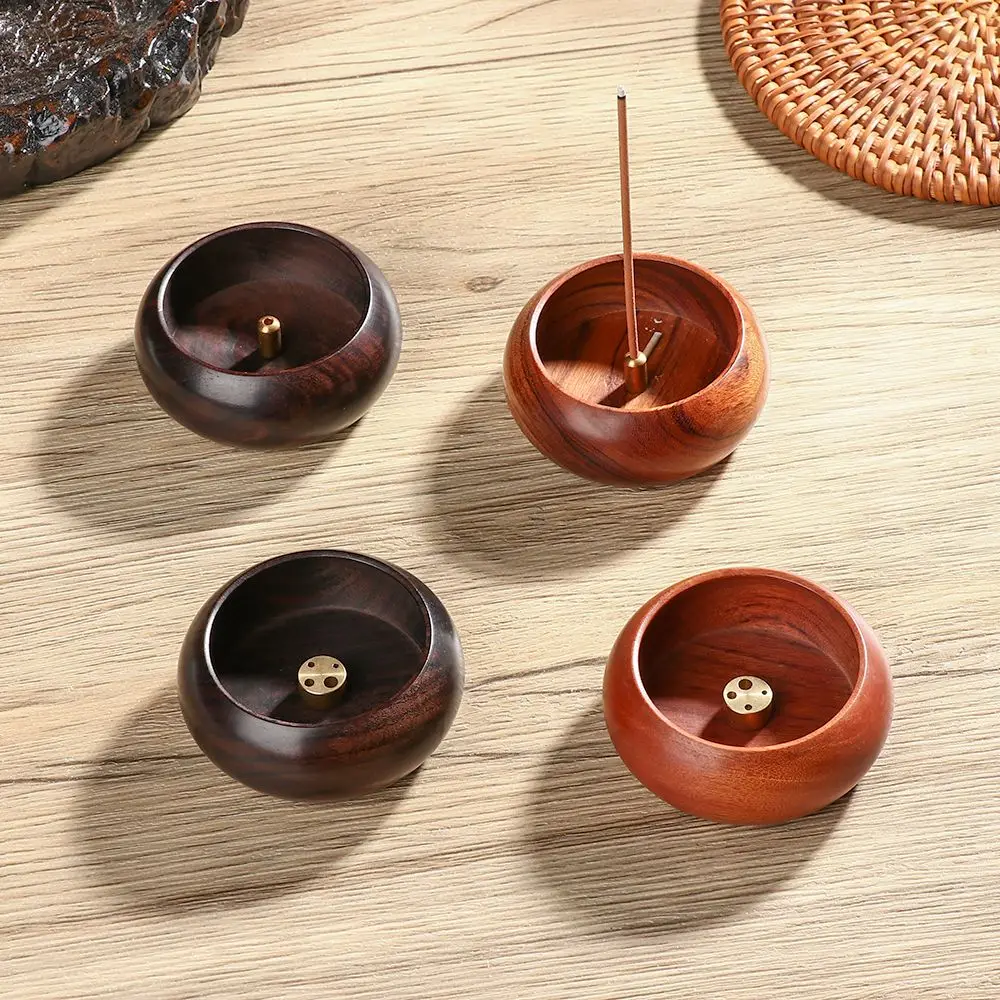 

Ornaments Wooden Home Desk Vintage Censer Incense Stick Holder Incense Burner