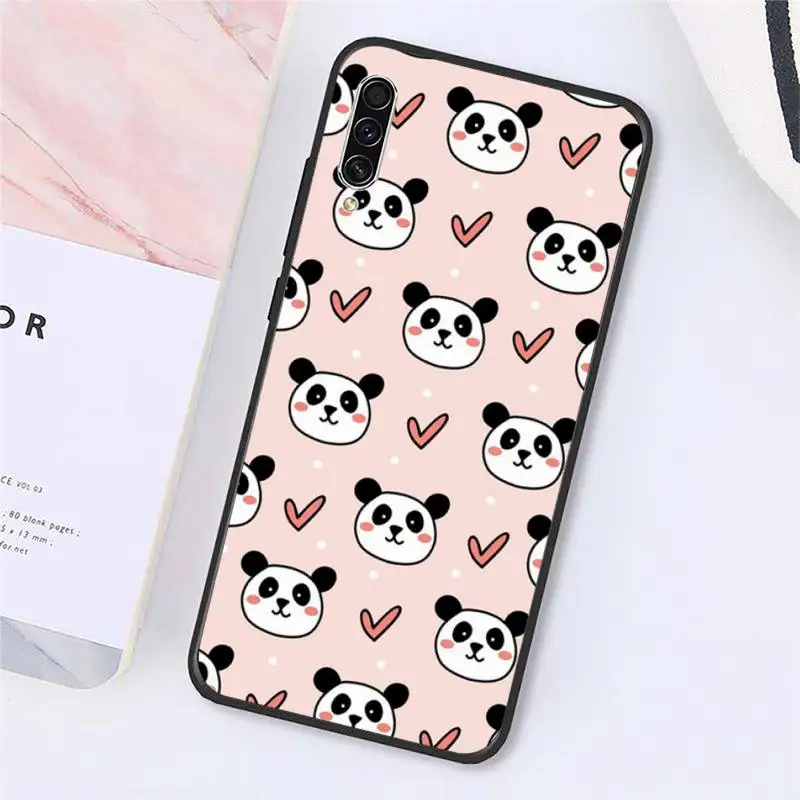 

Cartoon cute animal panda Phone Case For Samsung galaxy A S note 10 7 8 9 20 30 31 40 50 51 70 71 21 s ultra plus