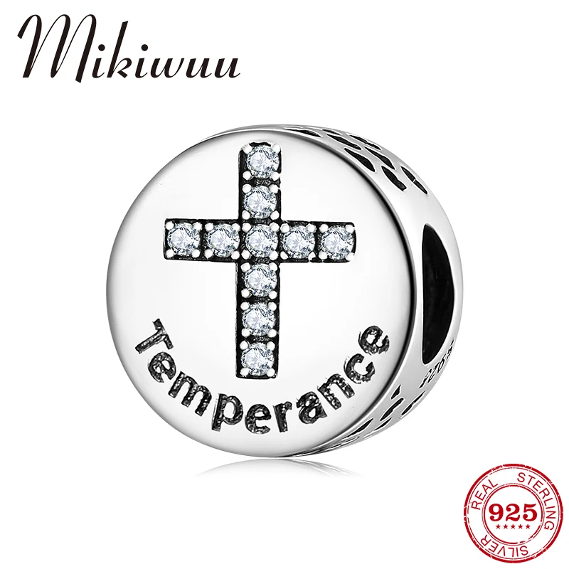 Бусины кресты из серебра 925 пробы для браслетов Mikiwuu|Ювелирные шармы| |