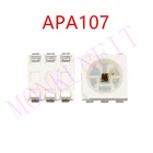 50-1000 шт. DC5V APA107 светодиодный чип 5050 SMD RGB APA102 чип 6 контактов SMD 5050 RGB встроенный APA107 IC (обновление APA102) 0,2 Вт 60 мА SOP-6