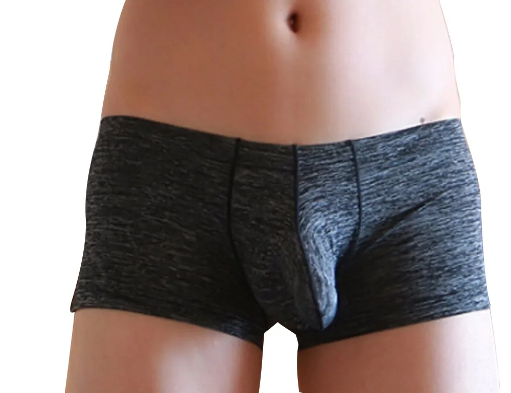 

2019 New Soft Briefs Underwear Trunks Sexy Underwear Men's Boxer Briefs Shorts Bulge Pouch Underpants F40