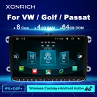 Автомагнитола Carplay на Android 11 для Volkswagen VW Passat B6 B7 CC Tiguan Touran GOLF POLO, 4 Гб, Автомобильный мультимедийный GPS, Авторадио 2 Din