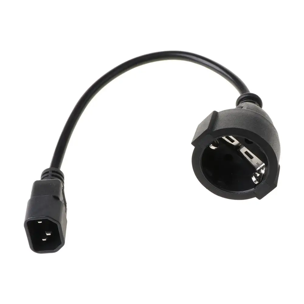 

UPS/PDU Power Lead IEC 320 C14 Male To CEE7 European Female Adapter Cable 35CM