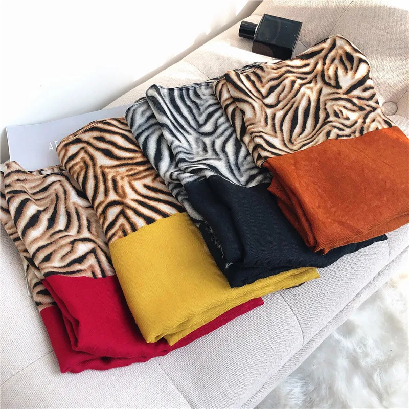 Женская модная пикантная шаль из вискозы с леопардовым принтом и кисточками