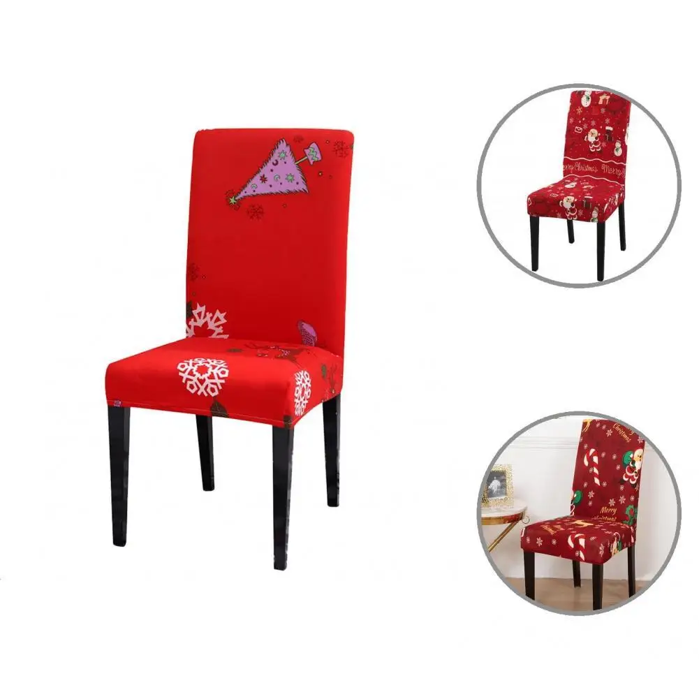 

Comfortable Touch Lightweight Decorative Xmas Element Chair Case for Living Room