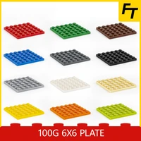 100g small particle 3958 6x6 plate brick building block bottom diy parts buildmoc compatible assembly particle creative gift toy
