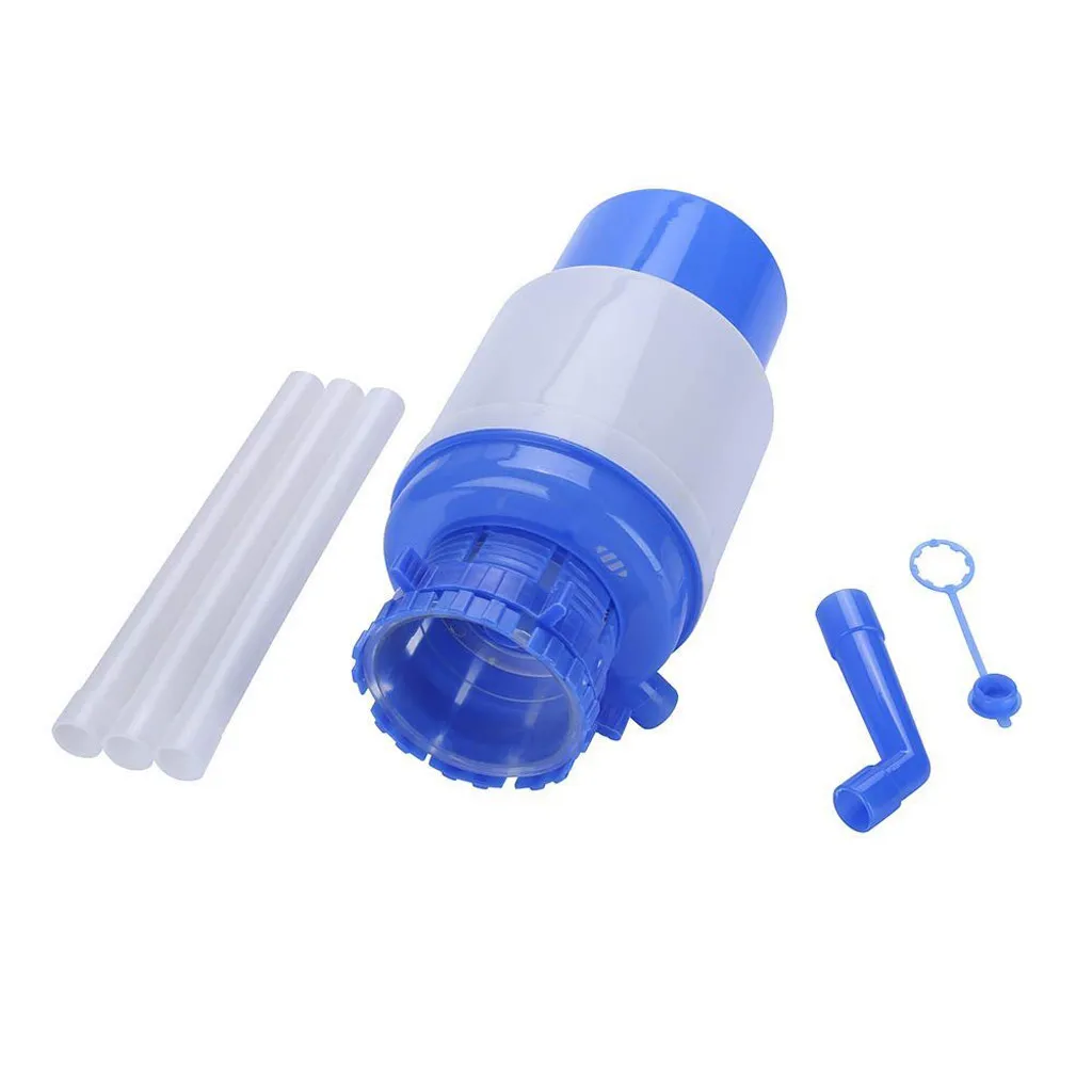 Portable 5 Gallon Bottled Drinking Water Hand Press Removable tube Innovative vacuum action Manual Pump Dispenser GYH 2021 |