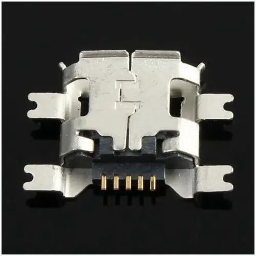 10 шт. Micro-USB Type B гнездовой 5Pin разъем 4 ножки SMT SMD для пайки | Строительство и ремонт