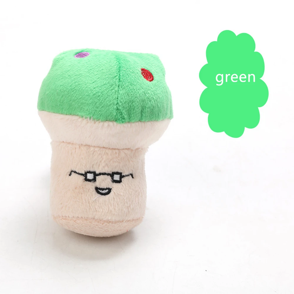 Pet Toys Dog Puppy Chew Toy Plush Sound Cute Vegetable Mushroom Design plush Interactive dog toy pet supplies |