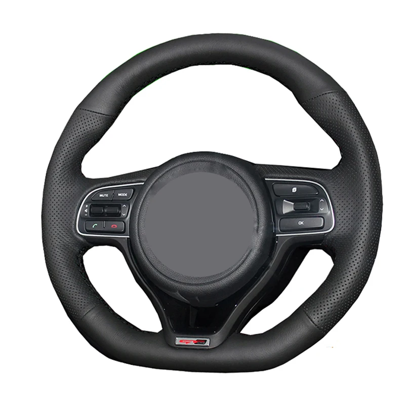 

Hand Sewing Car Steering Wheel Cover Wrap Leather Suede For Kia K5 Optima 2016 2017 2018 Sportage KX5 2016-2019 Funda Volante