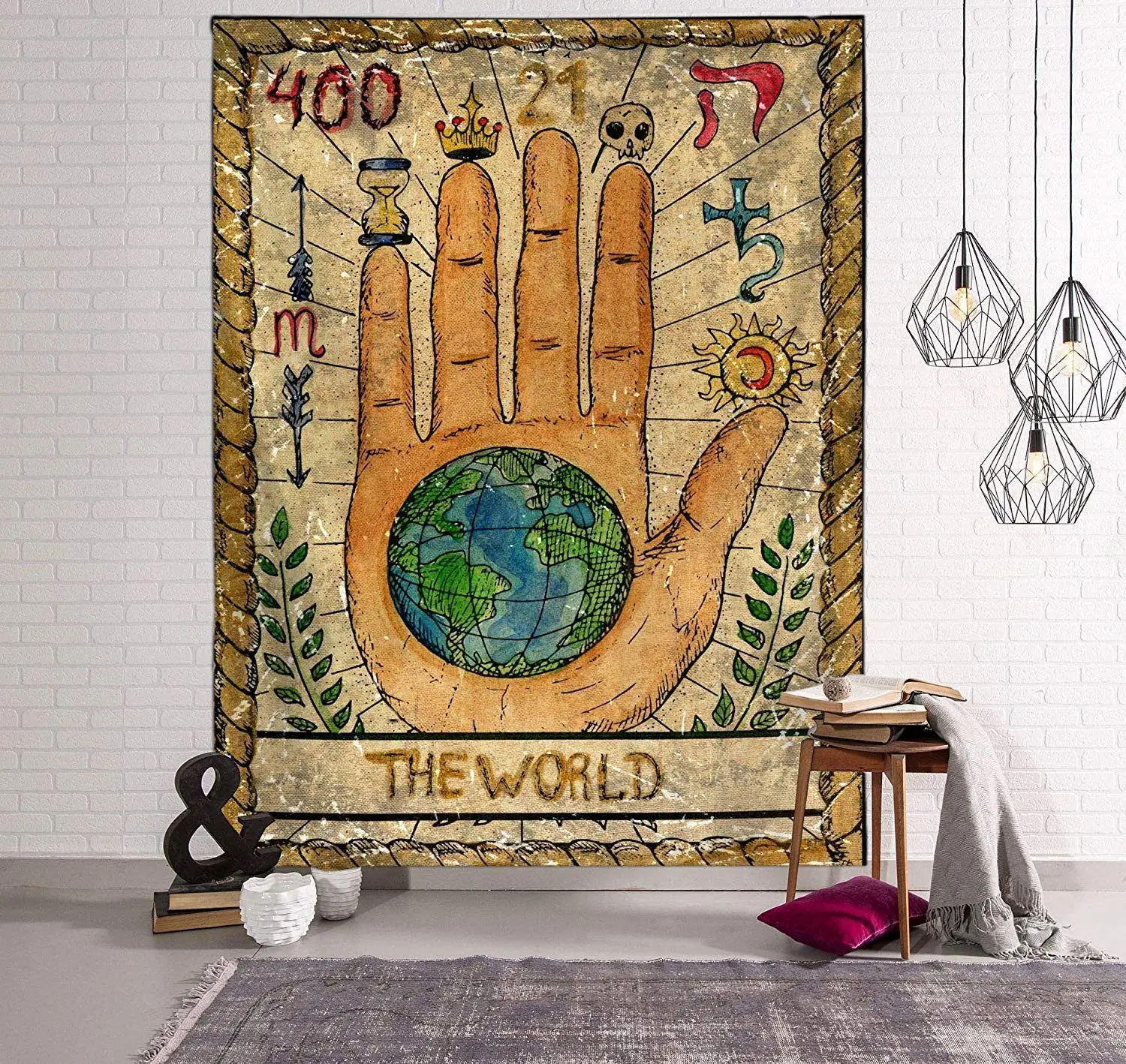 Луна Звезда настенный таинственный гобелен домашний декор | Дом и сад