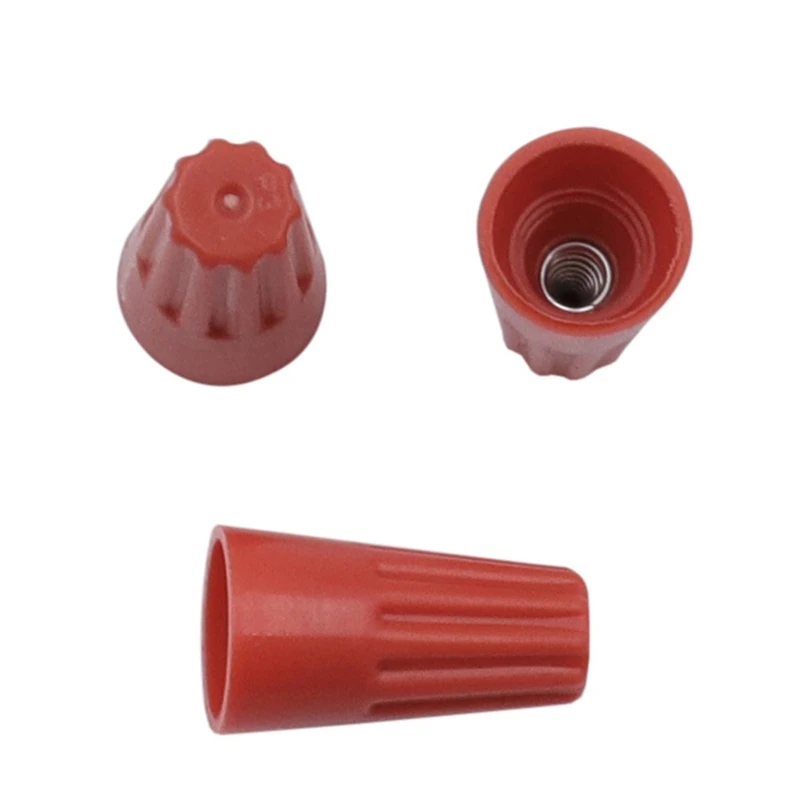 

500 Pcs Practical Electrical Wire Connection Nut Spring Cap Terminal Twist Connector Cap Spring Insert Assortment Kit