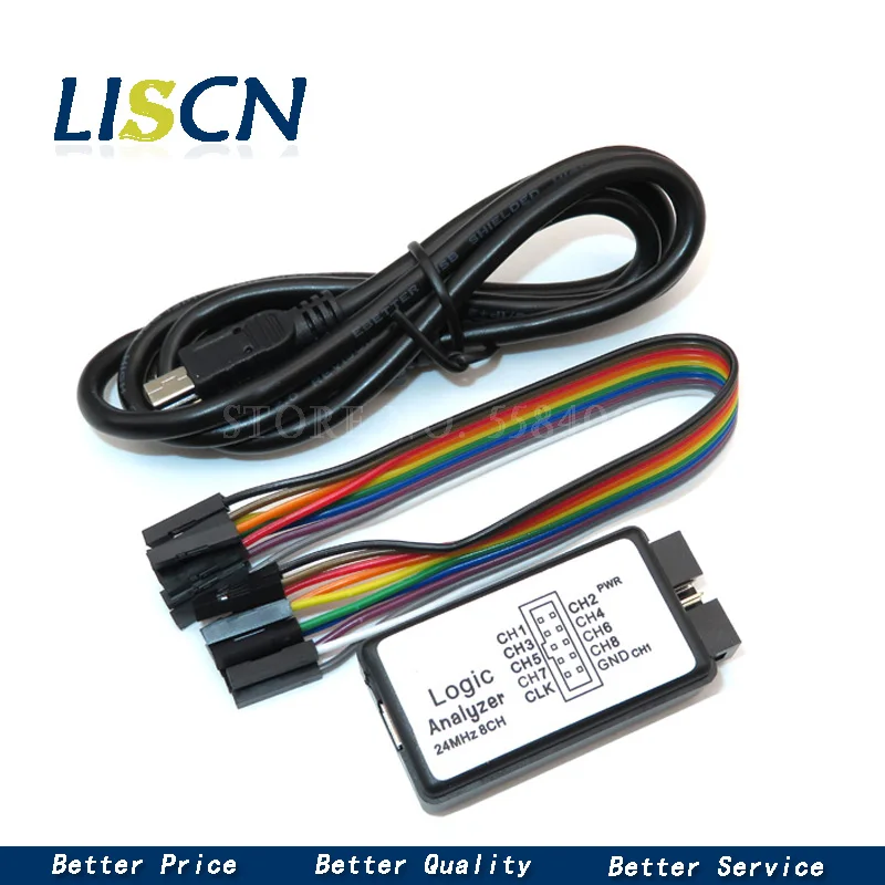

USB логика SCM 24 МГц 8 каналов 24 м/сек логический анализатор отладчик для ARM FPGA логический анализатор логика 24 м 8CH