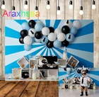 Голубой фон для детской фотосъемки с изображением печенья молока шаров I'm A Boss