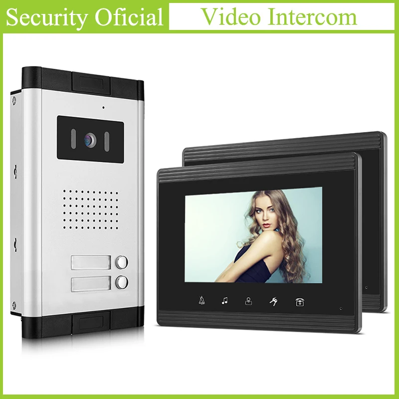 

Apartment Audio Intercom System Waterproof Network Cable Multi Apartment Building Wired Handsfree Video Door Phone Intercom Kits