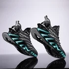 Мужские кроссовки Blade, дышащая Спортивная обувь для бега, амортизирующая, модная удобная повседневная черная обувь