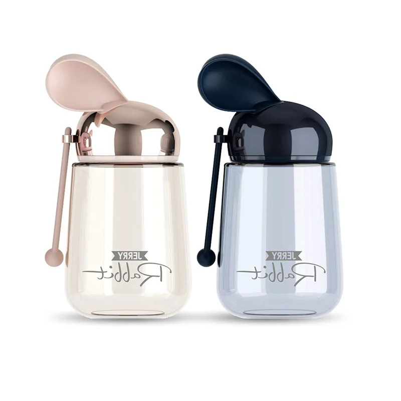 400 мл Милая летняя бутылка для воды с кроликом детская милая розовая кружка