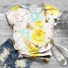 Харадзюку женская футболка 2021 Лето индивидуальный паттерн печать футболка повседневные топы белого цвета с коротким рукавом, футболка с короткими рукавами для девочек