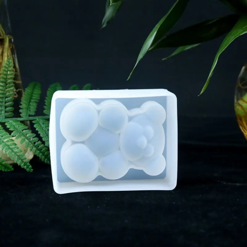 

Crystal Epoxy Resin Mold 3D Bear Aromatherapy Plaster Casting Silicone Mould DIY